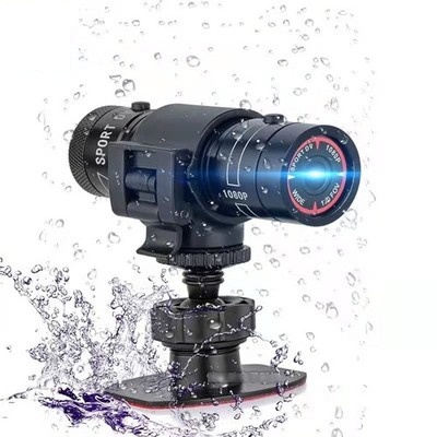 Motorcycle Bike Helmet Camera 1080p Mini Action Cam Waterproof 120° Wide Angle