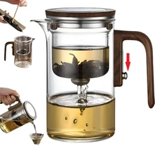 Enchanted Tea Pot, Creative Witchcraft Glass Teapot, Detachable Loose Tea Gla...