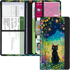 Car Registration and Insurance Holder, with Magnetic Closure for License, Cards