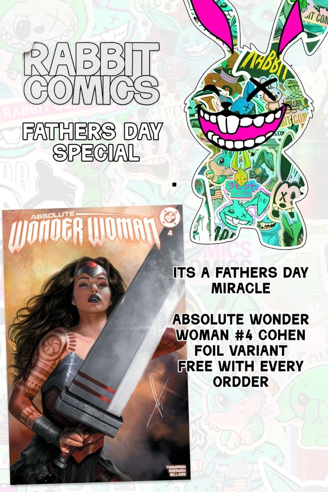 Father's Day FREE AB Wonder Woman Exclusive w/ every order + NCBD $1 start