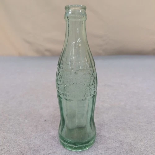 Vintage Coca Cola Bottle Light Green Glass Montgomery Alabama Hobbleskirt VG