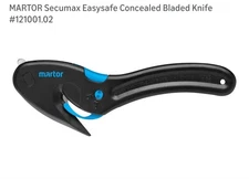 Martor SECUMAX EasySafe Concealed Blade Safety Cutter