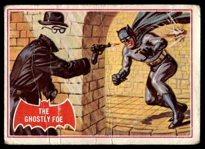 1966 Topps Batman Series A (Red Bat Logo) #1A The Ghostly Foe