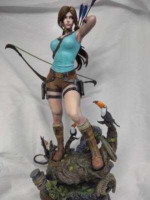 Lara Croft-tomb raider- painted 3d Printed Resin 1/6 scale model (MADE TO ORDER)