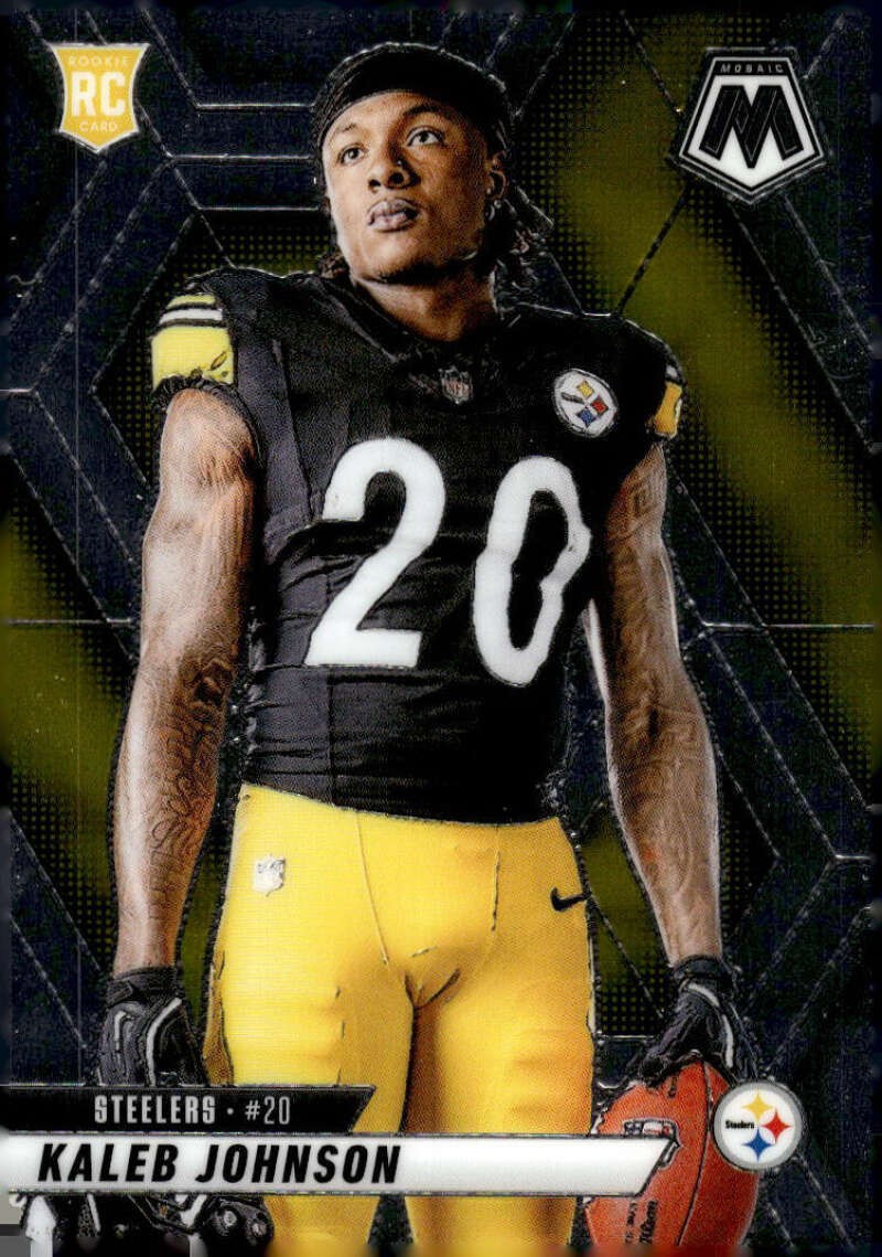 2025 MOSAIC ROOKIE VARIATIONS #289 KALEB JOHNSON PITTSBURGH STEELERS FOOTBALL