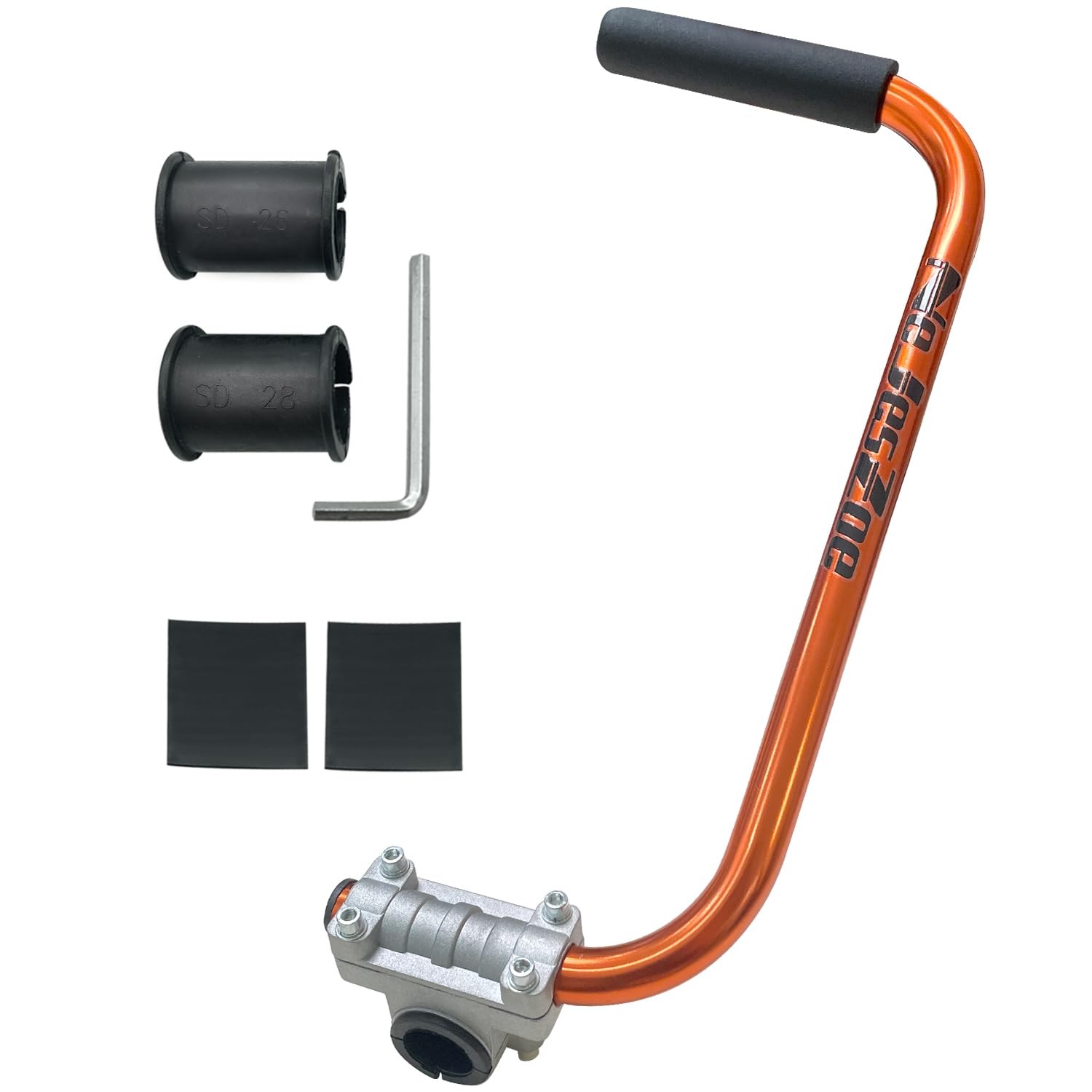 NeJesZoe Ergonomic Trimmer Handle Grip for Weed Wacker Extension orange