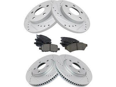 Front and Rear TRQ Brake Pad and Rotor Kit fits Buick LaCrosse 2005-2008 62YWYW