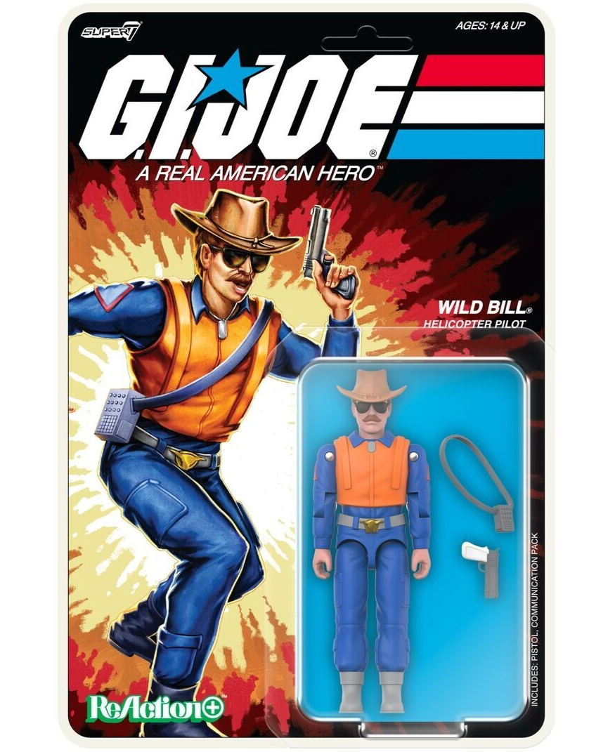 G.I. Joe - Wild Bill (Cartoon) - Super7 ReAction+ Action Figure