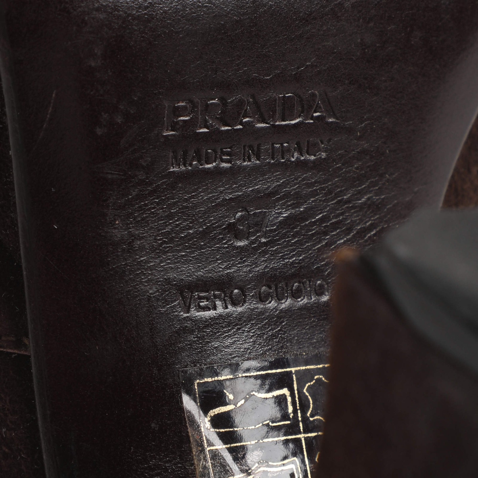 Prada Size 37 Brown Suede Slingback Pumps thumbnail 8