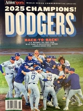 DODGERS - WORLD SERIES CHAMPS - ATHLON SPORTS MAGAZINE - BACK TO BACK! New 2025