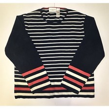 Lizsport Striped Sweater Vintage Liz Claiborne Womens XL Preppy
