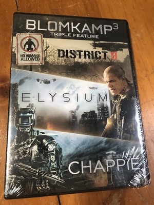 Blomkamp 3 District 9 Elysium Chappie DVD Set Collection New