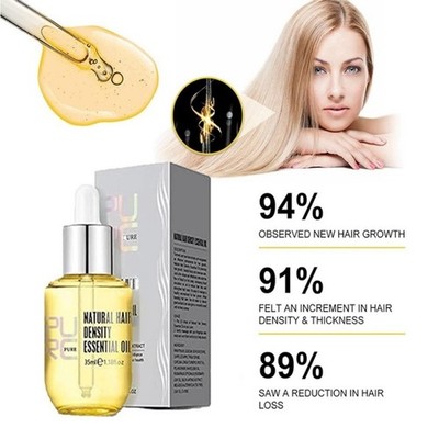 Purc Pure natural hair density essential oil herbal extract hair growth 70ml
