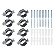 8Set 1-1/4" Split Ring Pipe Hanger Wall Mount Pipe Bracket Clamp M8 