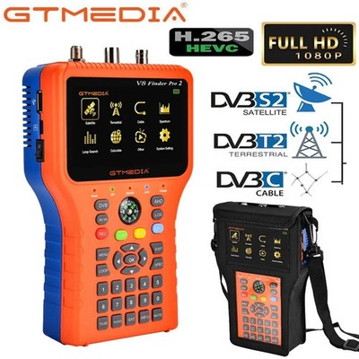 GTMEDIA V8 Finder Pro2 HD Satellite Signal Tester for DVB-S2/T2/C AHD H.265 US