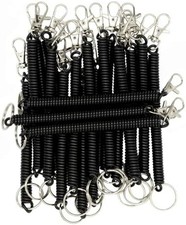 Retractable Coil Springs Keychain Coil Cord Keychain Holder Spring Coil Lanyard