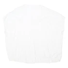 White LABEL Womens White Plain Jumper V-Neck Basic Knit UK 14 Cotton Blend Soft
