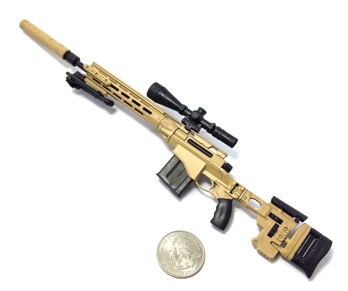 ミリタリー　 1/6 スミス 1/6 Scale Desert MSR Sniper Rifle US Army Remington Modular Gun