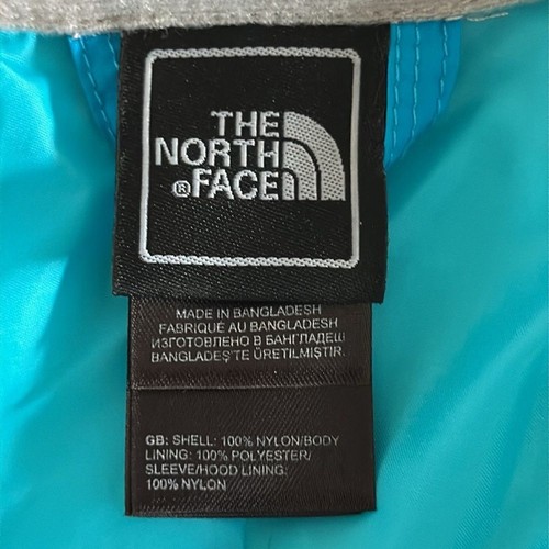 North Face Hyvent Hooded Nylon/Polyester Jacket Blue & Mesh Girls Size L 14/16 - Picture 8 of 12