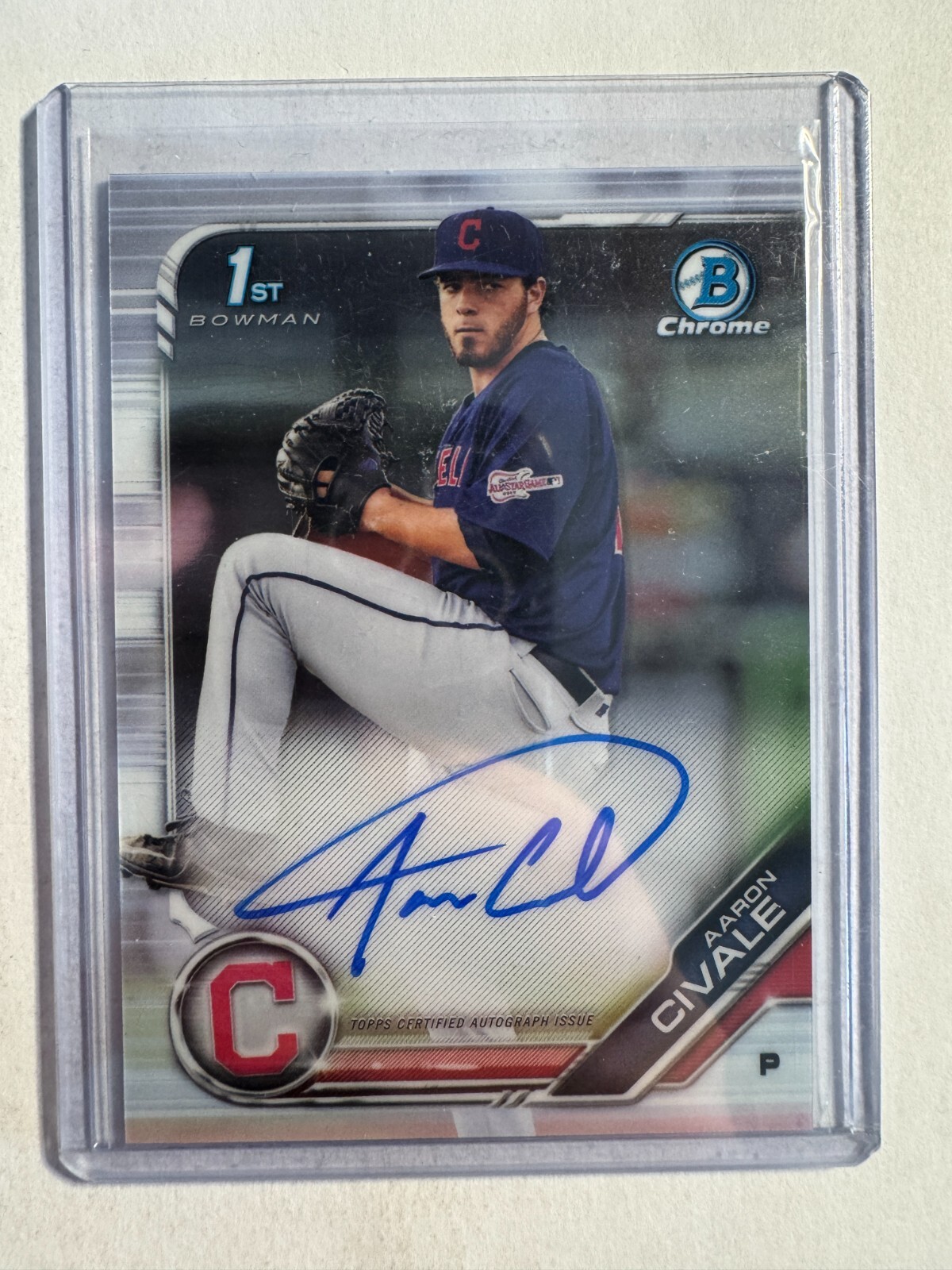 K290,659 - 2019 Bowman Chrome Prospect Autographs #CPAAC Aaron Civale Auto