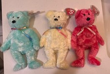 Set Of 3 Sherbet Bear Beanie Baby TY original tags