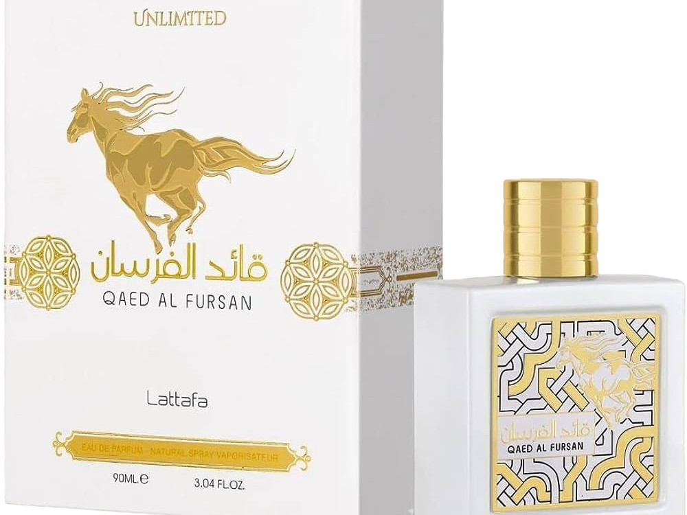 Parfum Lattafa Qaed Al Fursan White eau de parfum 90ml longue tenue aux notes boisées fraîches
