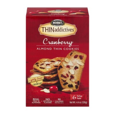 Nonni's Thinaddictives Cranberry Almond Thin Cookies