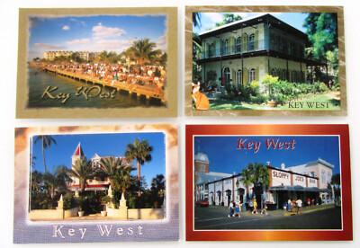 Postkarten Lot USA Amerika 4x KEY WEST Florida Postcard Ansichtskarten America