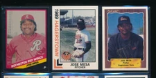 Lot (3) Jose Mesa 1989 Best #3 ProCards #1410 CMC #304 Suns Red Wings (VQ22)