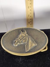 Horse Head Western Solid Brass Belt Buckle Designed by TBS1978 USA