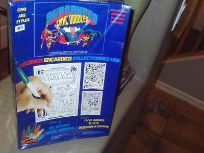 VINTAGE SUPER HERO COMIC DOODLES SUPER FRIENDS RARE WONDER WOMAN SEALED M 1976