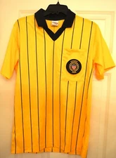REFEREE YELLOW & BLACK UNITED STATES SOCCER FEDERATION SHIRT 2006 YOUTH LARGE
