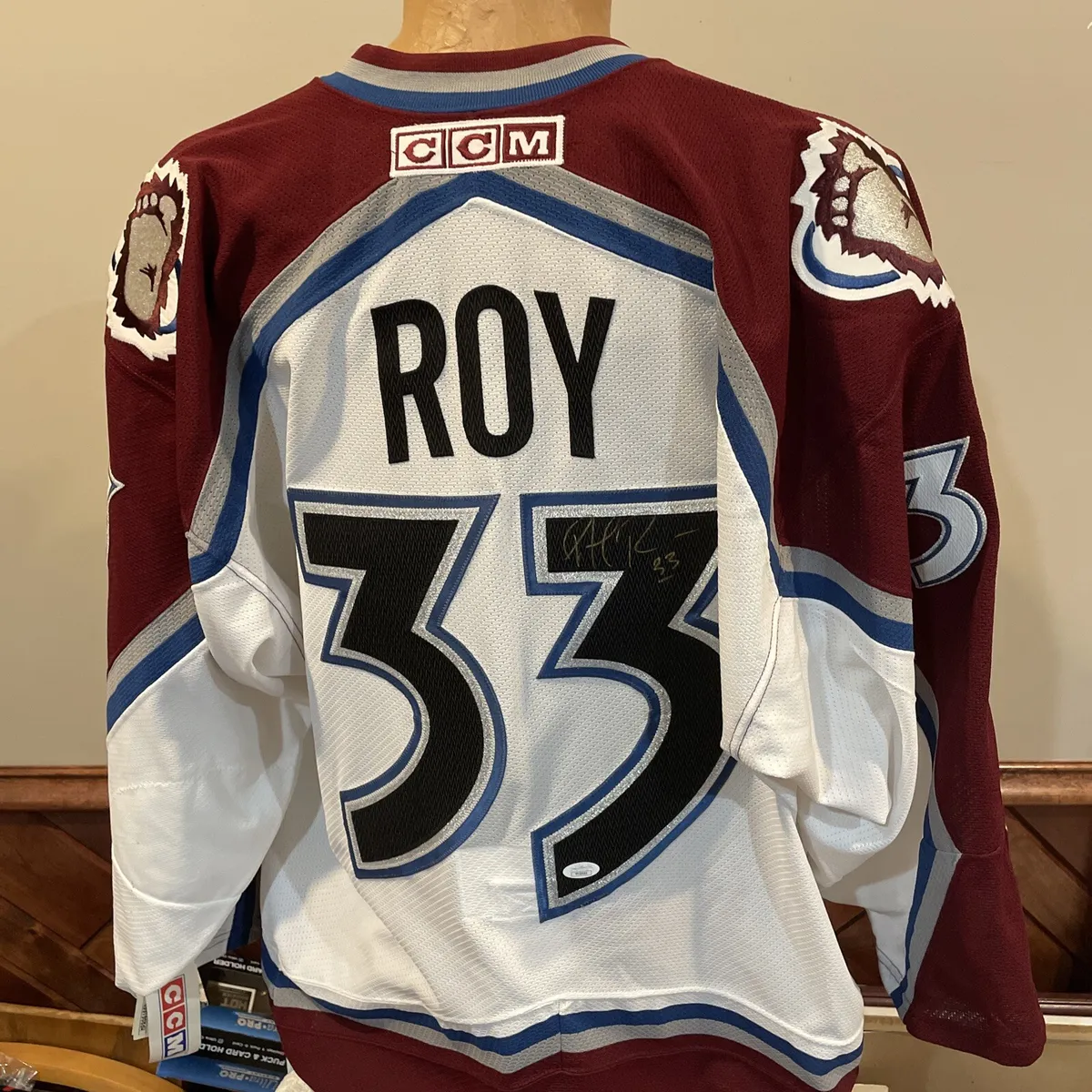 roy avalanche jersey
