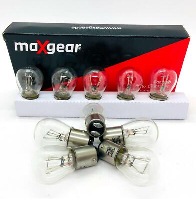 10 st 78-0018SET MAXGEAR P21/5W BAY15d  Techli mehr Licht Halogenlampe 12V/21/5W