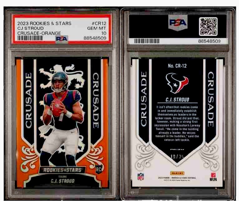 CJ Stroud Panini Rookies & Stars Crusade #CR12 Orange