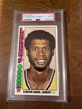 1976-77 Topps Kareem Abdul Jabbar #100 Los Angeles Lakers PSA 4