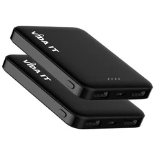 2 Pack Power Bank 5V 2A Battery Pack for Heated Vest Jacket Coat DC USB Charger