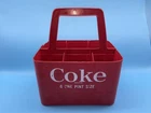 Vintage Coca-Cola Coke 6 One Pint Bottle Size Plastic Carrier Holder