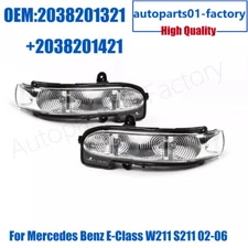 1Set L+R Side Mirror Turn Signal Light For Mercedes Benz E-Class W211 S211 02-06