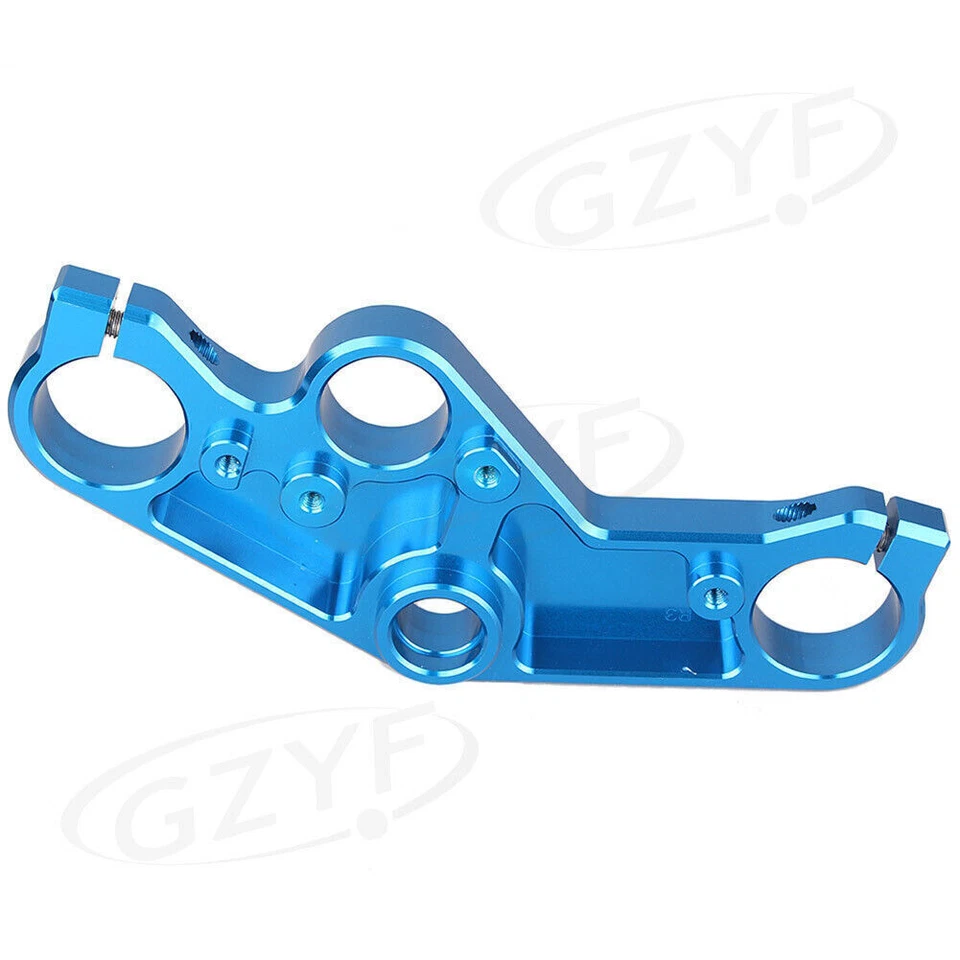 Triple Tree Front End Upper Top Clamp For Yamaha YZF R3 R25 2014 2015 2016 Blue - Image 3 of 4