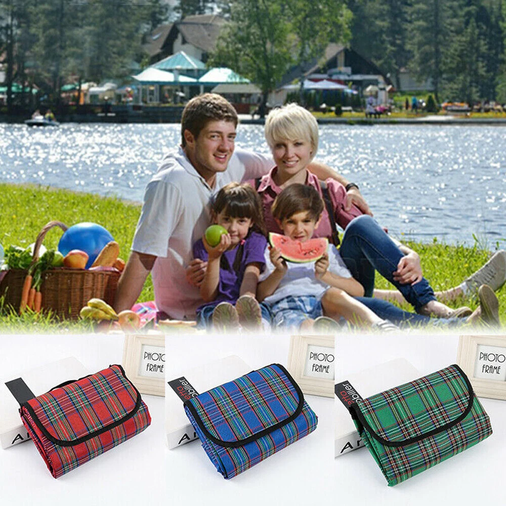 150 200cm Extra Large Waterproof Picnic Blanket Mat Camping Beach Rug Outdoor