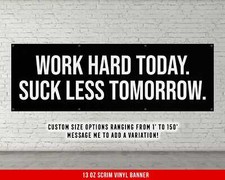 Motivational Home Gym Banner - Inspirational Fitness Wall Art
