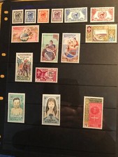 Stamps of Laos - Collection of unmounted mint stamps and Miniature sheet