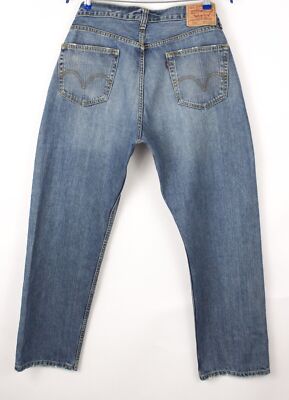 LEVI'S STRAUSS & CO Herren 505 Straight Leg Jeans Größe W36 L30 BDZ769