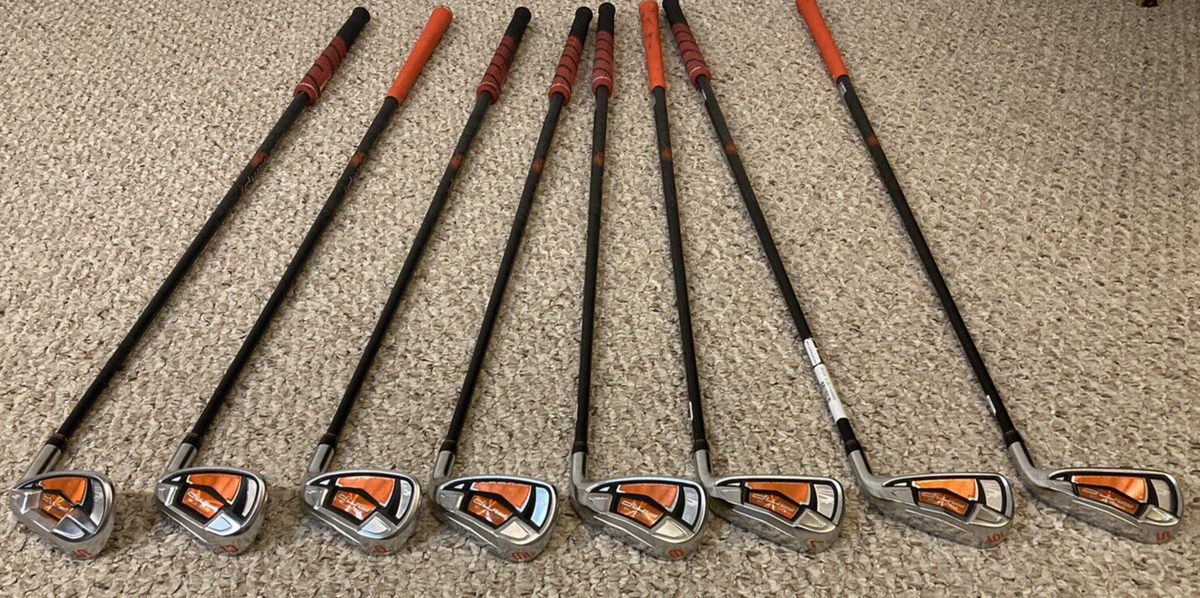 Cobra AMP Iron Set 5-9 PW GW SW RH Lite Flex Aldila Graphite Mid