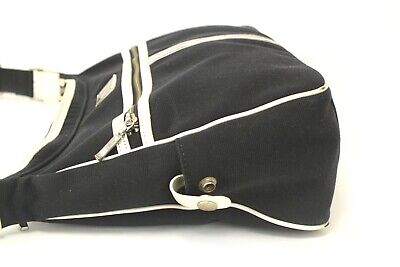 BURBERRY Black Label Black Canvas Leather Crosssbody Bag BURBERRY Black Label Black Canvas Leather Crosssbody Bag