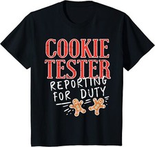 Cookie Tester Reporting Duty Funny Christmas Xmas Youth Unisex T-shirt