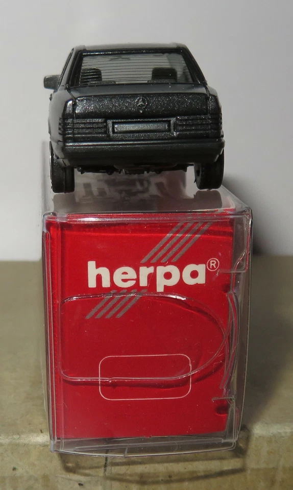 Micro Herpa Ho 1/87 Mercedes Benz 190 E Grigio Scuro IN Metallo #3040 IN Box - Immagine 4 di 4