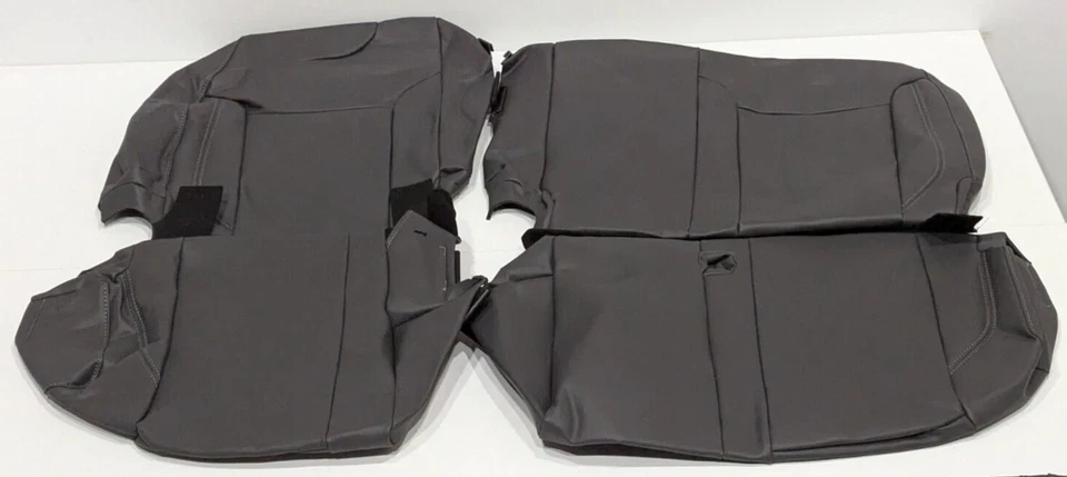 ¡¡¡En stock!!! Juego de funda de asiento de cuero gris oscuro Toyota Sienna para 8 pasajeros 2011-2020 Foto 4 de 4