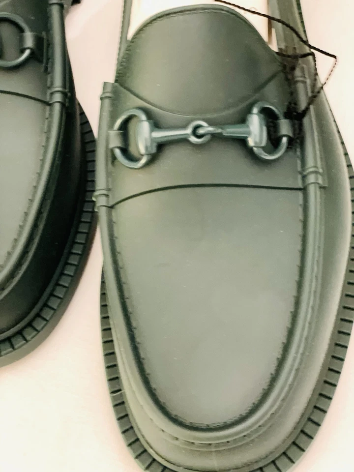 Mocassim de Borracha Esmaltado Masculino Gucci Horsebit Vintage Verde Gucci Tamanho 12 - Imagem 4 de 4